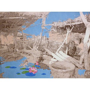 Rohail Ghouri,  19 X 25 Inch, Tea Wash & Pointer on Wasli, Miniature Painting, AC-RG-011